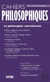 Cahiers Philosophiques : La Philosophie Autricienne