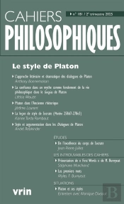 Cahiers Philosophiques : Le Style De Platon