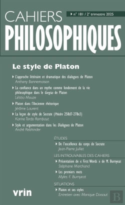 Bertrand.pt - Cahiers Philosophiques : Le Style De Platon