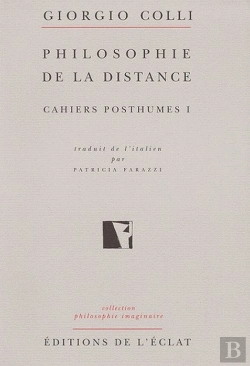 Bertrand.pt - Cahiers Posthumes T.1 Philosophie De La Distance