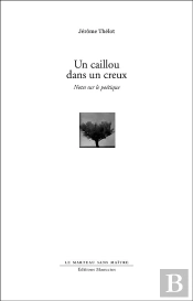 Caillou Dans Un Creux (Un) - Notes Sur Le Poetique