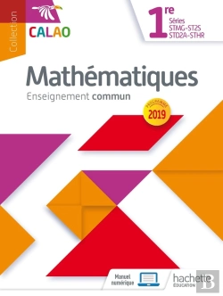 Bertrand.pt - Calao Mathématiques 1re Stmg, Sthr, St2s, Std2a - Livre Élève - Éd. 2019