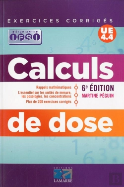 Bertrand.pt - Calcul De Dose 6e Edition