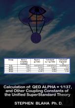 Calculation Of Qed α = 1/137, And Other Coupling Constants Of The Unified Superstandard Theory