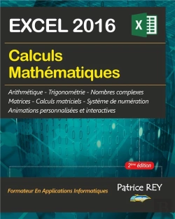Bertrand.pt - Calculs Mathematiques Avec Excel 2016 - Edition Reliee