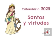 Calendario De Pared Santos Y Virtudes 2025