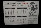 Calendário Parede/Secretária - O Seringador - 2026