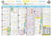 Calendrier Familial Catholique  2020 - A4