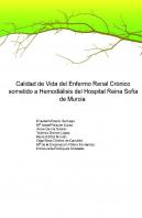 ?Calidad De Vida Del Enfermo Renal Cronico Sometido A Hemodialisis Del Hospital Reina Sofia De Murci