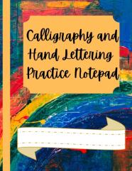 Calligraphy And Hand Lettering Practice Notepad