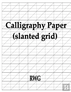 Bertrand.pt - Calligraphy Paper (Slanted Grid): 50 Pages 8.5
