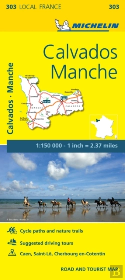 Bertrand.pt - Calvados, Manche France Local Map 303