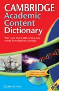 Bertrand.pt - Cambridge Academic Content Dictionary Paperback With Cd-Rom