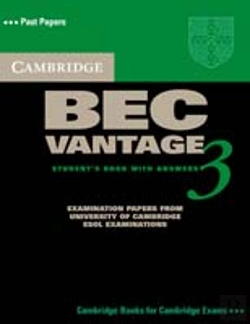Bertrand.pt - Cambridge Bec Vantage 3 Student'S Book With Answers