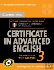 Cambridge Certificate In Advanced English 3 For Updated Exam Self-Study Pack (Student'S Book With Answers And Audio Cds (2))