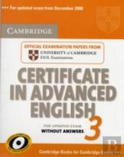 Cambridge Certificate In Advanced English 3 For Updated Exam Student'S Book Without Answers