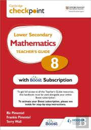Cambridge Checkpoint Lower Secondary Mathematics Teacher'S Guide 8 With Boost Subscription