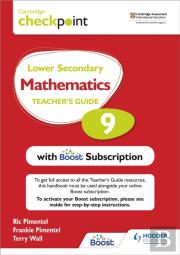 Cambridge Checkpoint Lower Secondary Mathematics Teacher'S Guide 9 With Boost Subscription