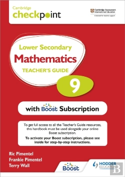 Bertrand.pt - Cambridge Checkpoint Lower Secondary Mathematics Teacher'S Guide 9 With Boost Subscription