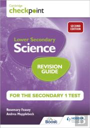 Cambridge Checkpoint Lower Secondary Science Revision Guide For The Secondary 1 Test 2nd Edition