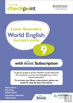 Bertrand.pt - Cambridge Checkpoint Lower Secondary World English Teacher'S Guide 9 With Boost Subscription