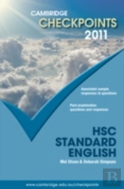 Cambridge Checkpoints Hsc Standard English 2011