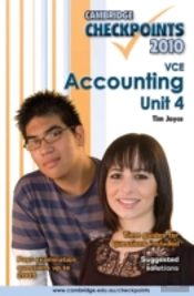 Cambridge Checkpoints Vce Accounting Unit 4 2010