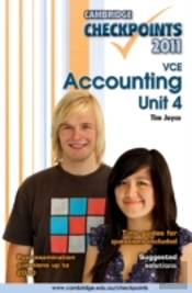 Cambridge Checkpoints Vce Accounting Unit 4 2011