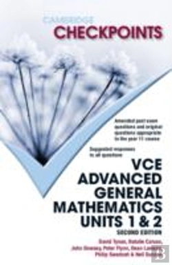 Bertrand.pt - Cambridge Checkpoints Vce Advanced General Maths Units 1 And 2