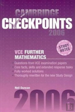 Bertrand.pt - Cambridge Checkpoints Vce Further Mathematics 2006