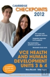 Cambridge Checkpoints Vce Health And Human Development Units 3&4 2012