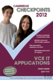 Cambridge Checkpoints Vce It Applications 2012