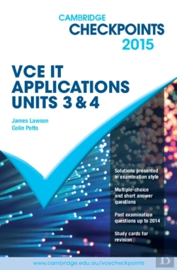 Bertrand.pt - Cambridge Checkpoints Vce It Applications Units 3 And 4 2015