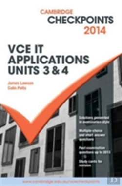 Bertrand.pt - Cambridge Checkpoints Vce It  Applications Units 3 And 4