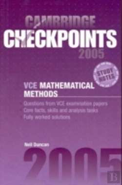 Bertrand.pt - Cambridge Checkpoints Vce Mathematical Methods 2005