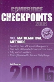 Cambridge Checkpoints Vce Mathematical Methods 2006