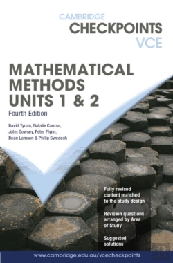 Bertrand.pt - Cambridge Checkpoints Vce Mathematical Methods Units 1&2