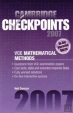 Bertrand.pt - Cambridge Checkpoints Vce Mathematical Methods Units 3 And 4 2007