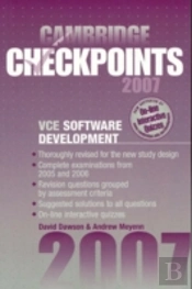 Cambridge Checkpoints Vce Software Development 2007