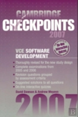Bertrand.pt - Cambridge Checkpoints Vce Software Development 2007