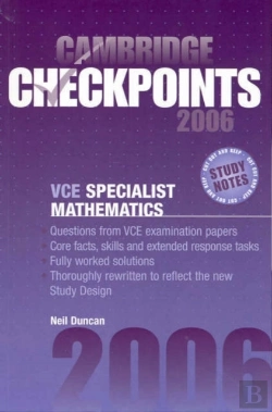 Bertrand.pt - Cambridge Checkpoints Vce Specialist Mathematics 2006