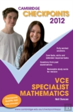 Bertrand.pt - Cambridge Checkpoints Vce Specialist Mathematics 2012