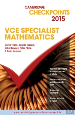 Bertrand.pt - Cambridge Checkpoints Vce Specialist Mathematics 2015