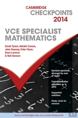 Bertrand.pt - Cambridge Checkpoints Vce Specialist Mathematics
