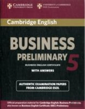 Cambridge English Business 5 Preliminary Student'S Book With Answers