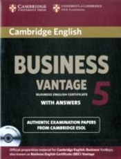 Cambridge English Business 5 Vantage Self-Study Pack (Student'S Book With Answers And Audio Cds (2))