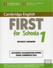 Cambridge English First For Schools 1 Student'S Book Without Answers