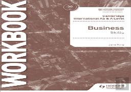 Cambridge International As & A Level Business Skills Workbook