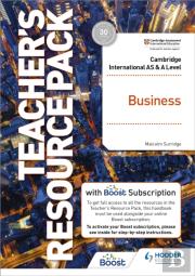 Cambridge International As & A Level Business Teacher'S Resource Pack With Boost Subscription