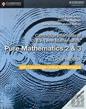 Cambridge International As & A Level Mathematics Pure Mathematics 2 And 3 Coursebook With Cambridge Online Mathematics (2 Years)